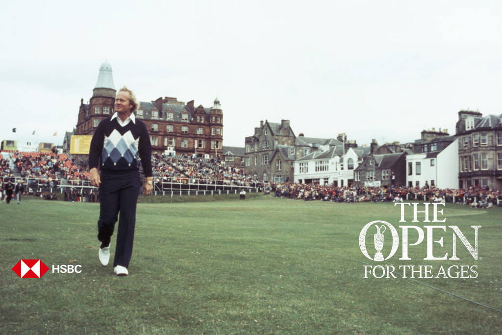 Jack Nicklaus on the 18th at St Andrews in 1978